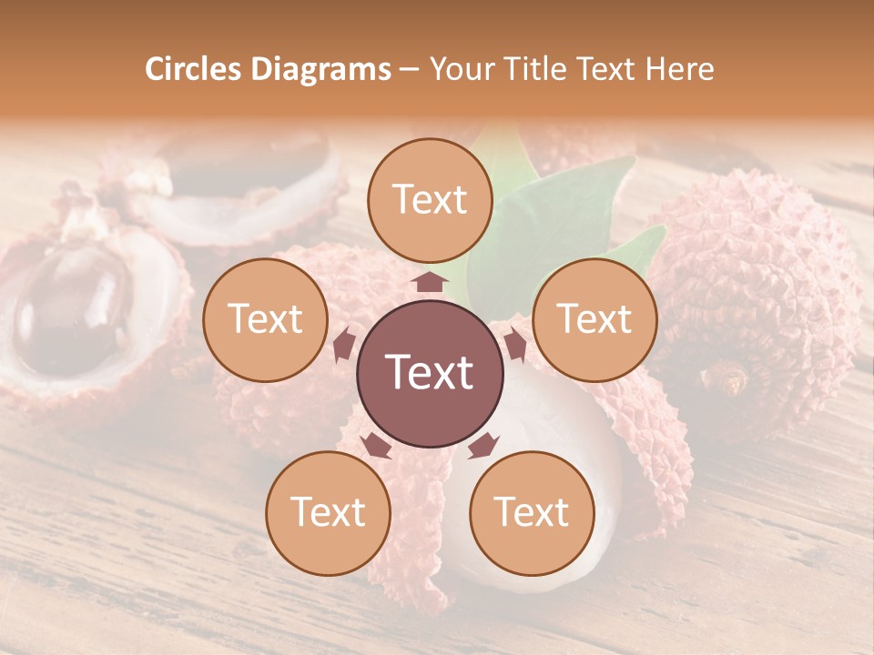 Leaves Lichi Berry PowerPoint Template