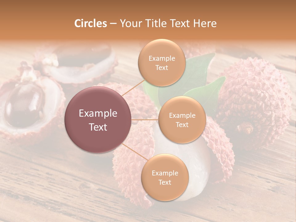 Leaves Lichi Berry PowerPoint Template