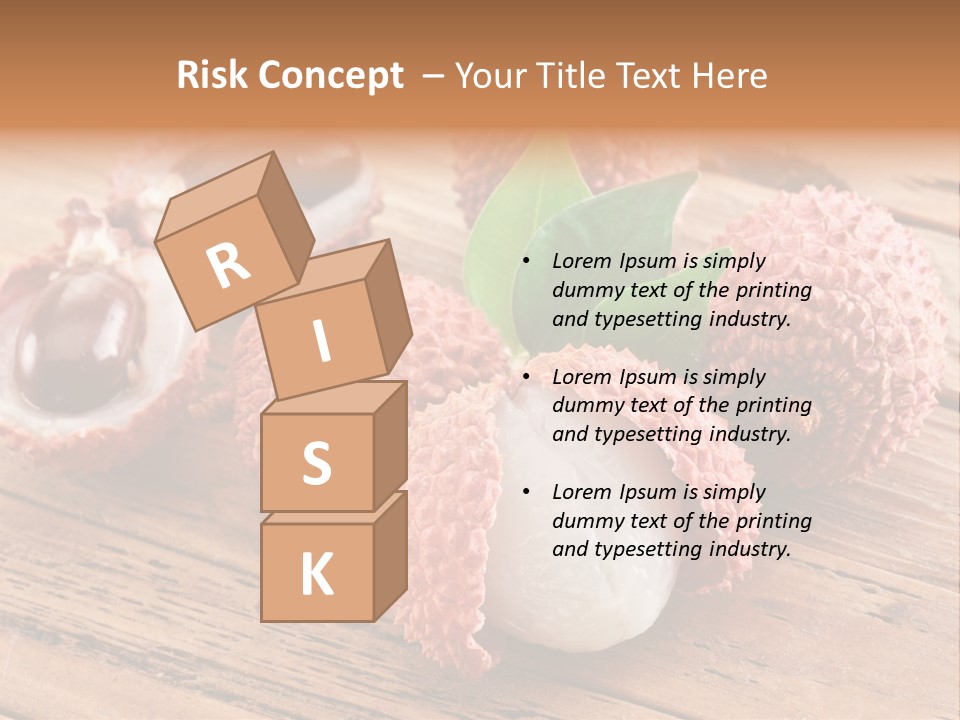 Leaves Lichi Berry PowerPoint Template