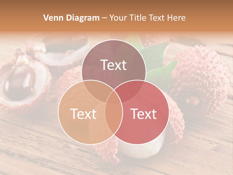 Leaves Lichi Berry PowerPoint Template