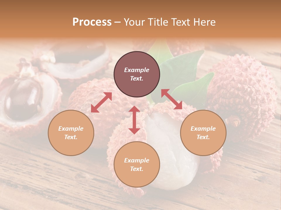 Leaves Lichi Berry PowerPoint Template