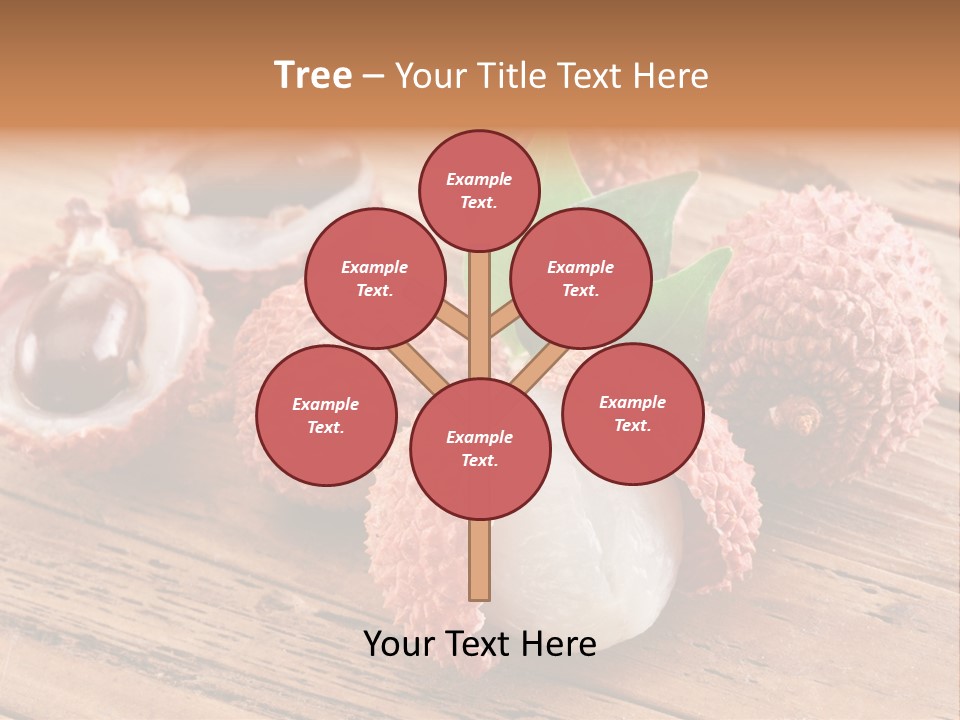 Leaves Lichi Berry PowerPoint Template
