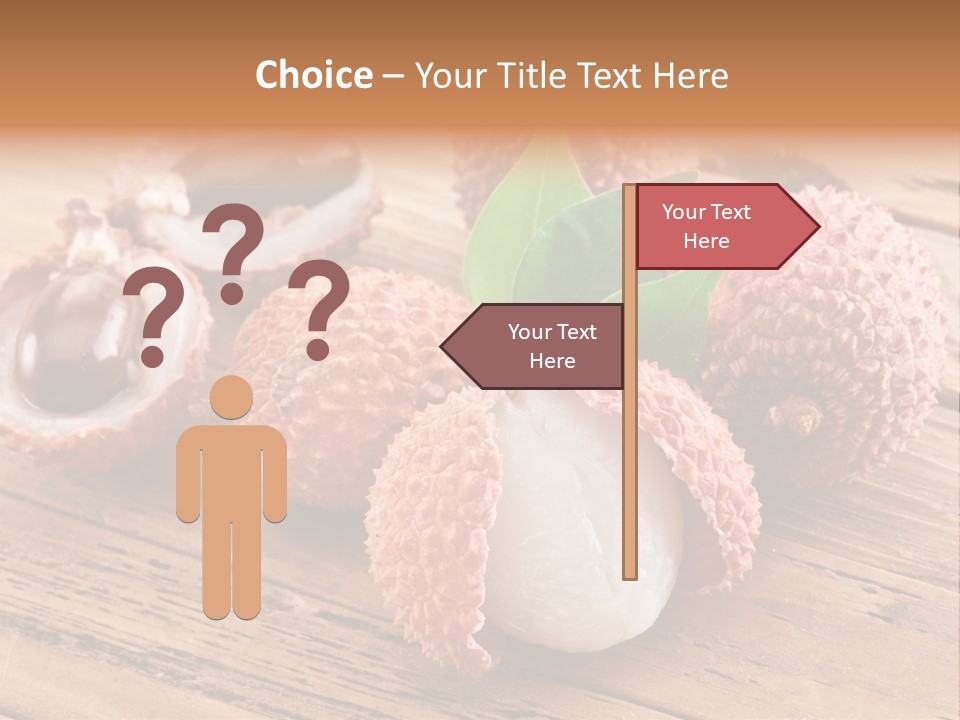 Leaves Lichi Berry PowerPoint Template
