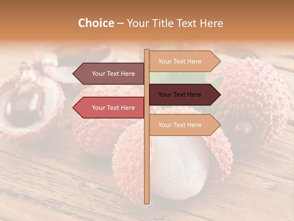 Leaves Lichi Berry PowerPoint Template