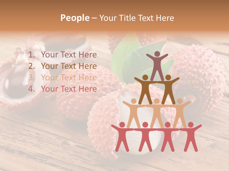 Leaves Lichi Berry PowerPoint Template
