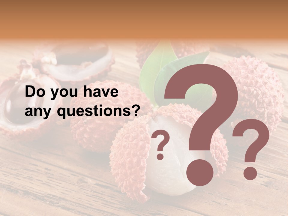 Leaves Lichi Berry PowerPoint Template