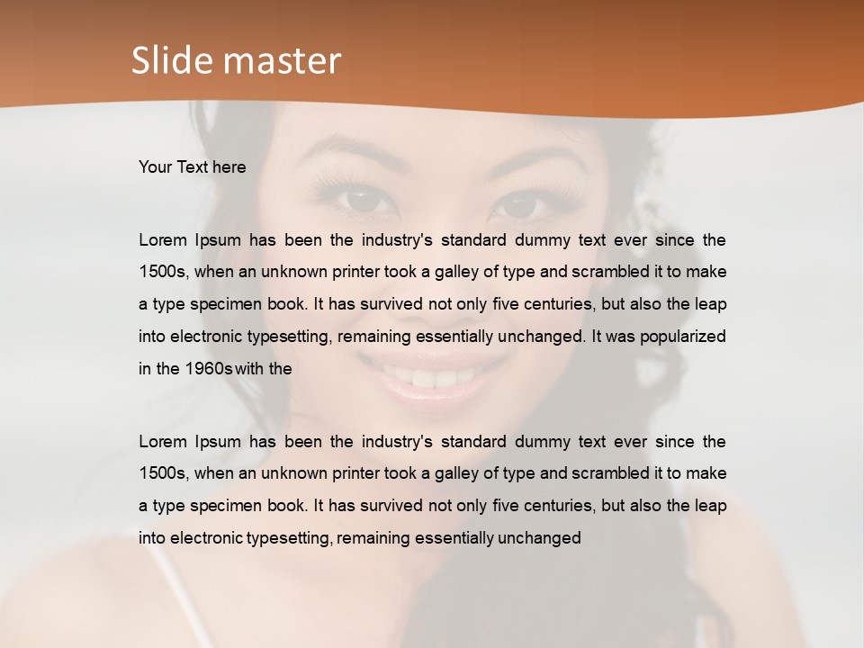 Asian Light Gown PowerPoint Template