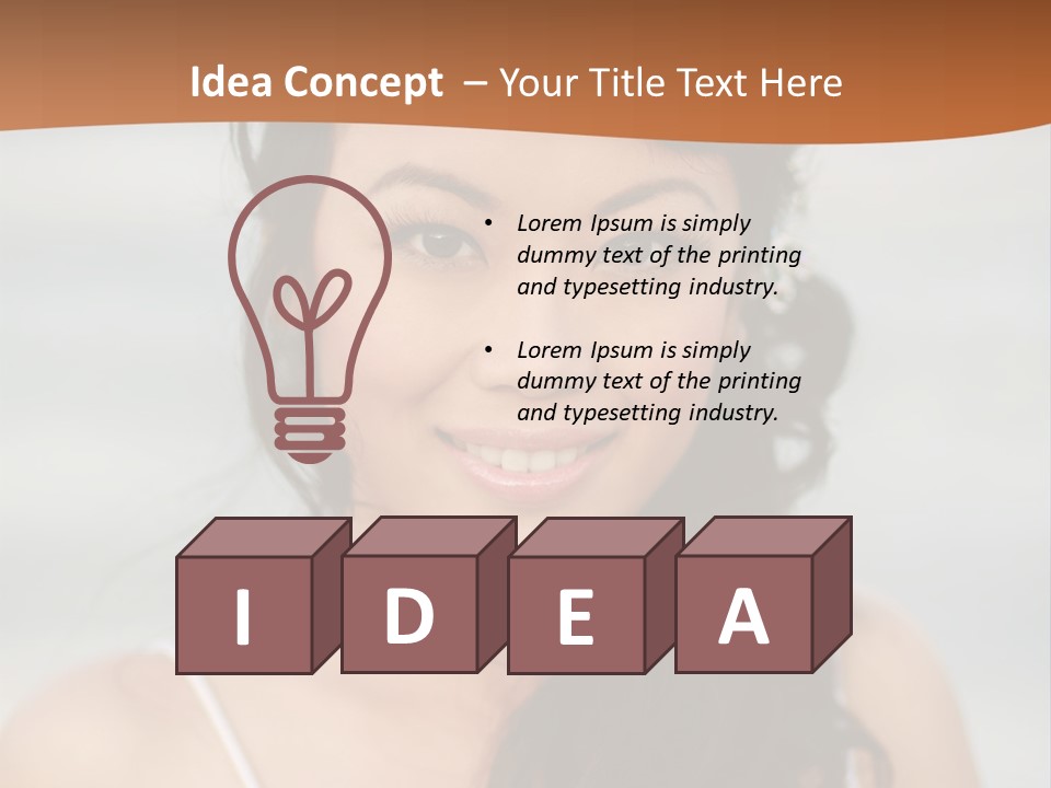 Asian Light Gown PowerPoint Template