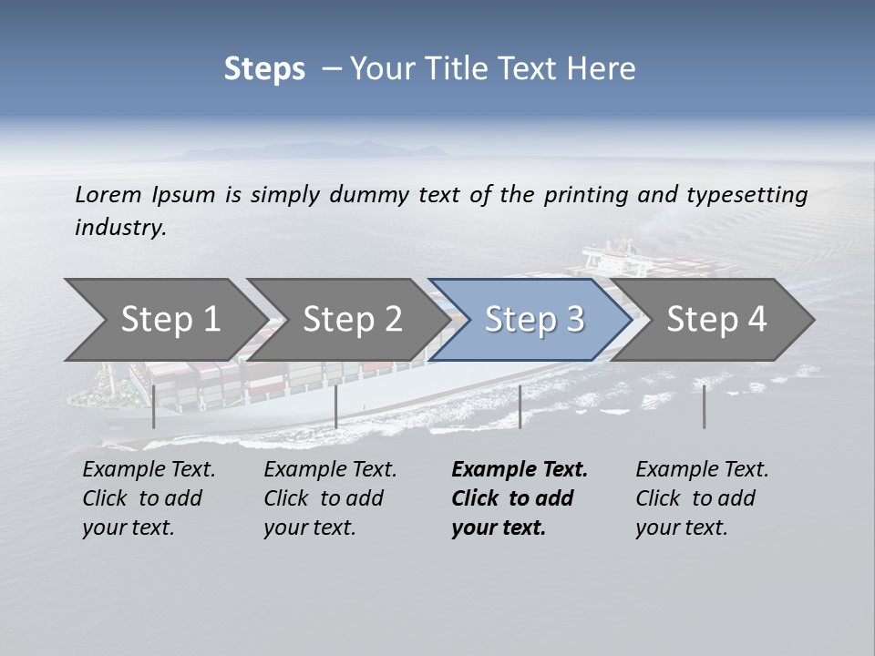 Equipment Front Cargo PowerPoint Template