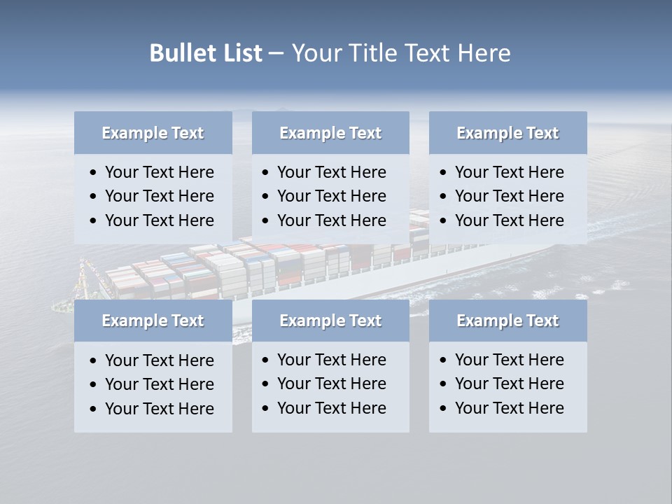 Equipment Front Cargo PowerPoint Template