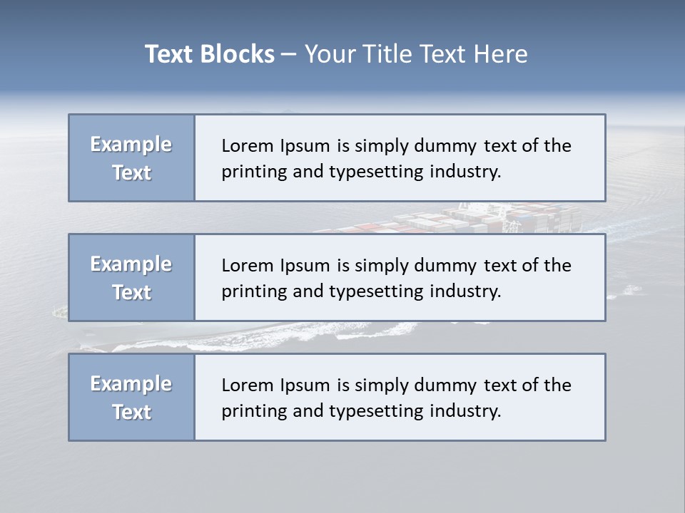 Equipment Front Cargo PowerPoint Template