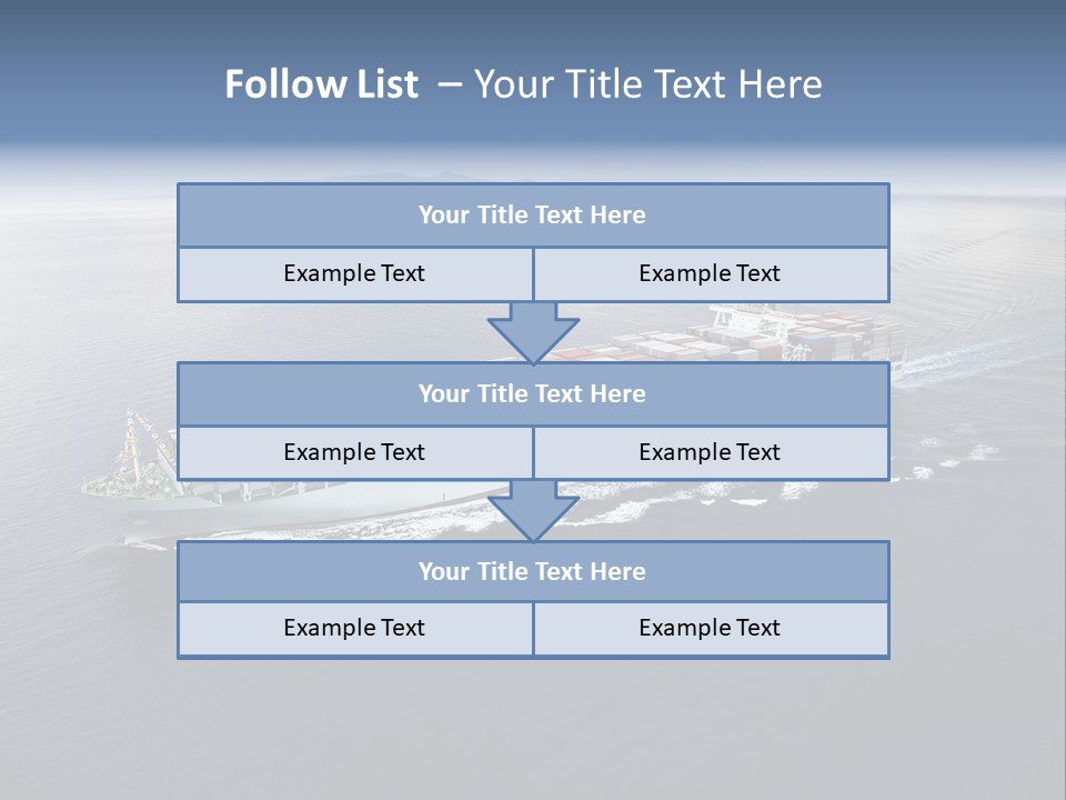 Equipment Front Cargo PowerPoint Template