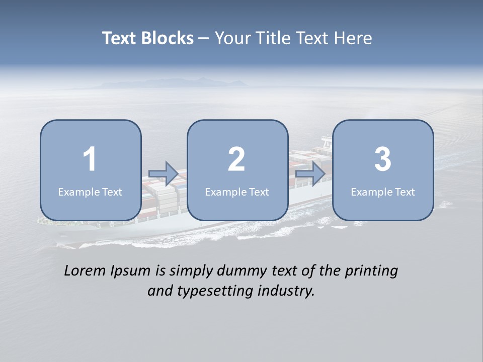 Equipment Front Cargo PowerPoint Template