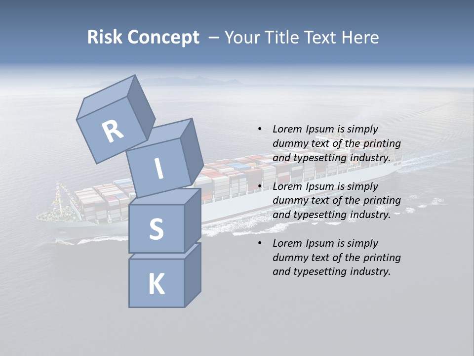 Equipment Front Cargo PowerPoint Template