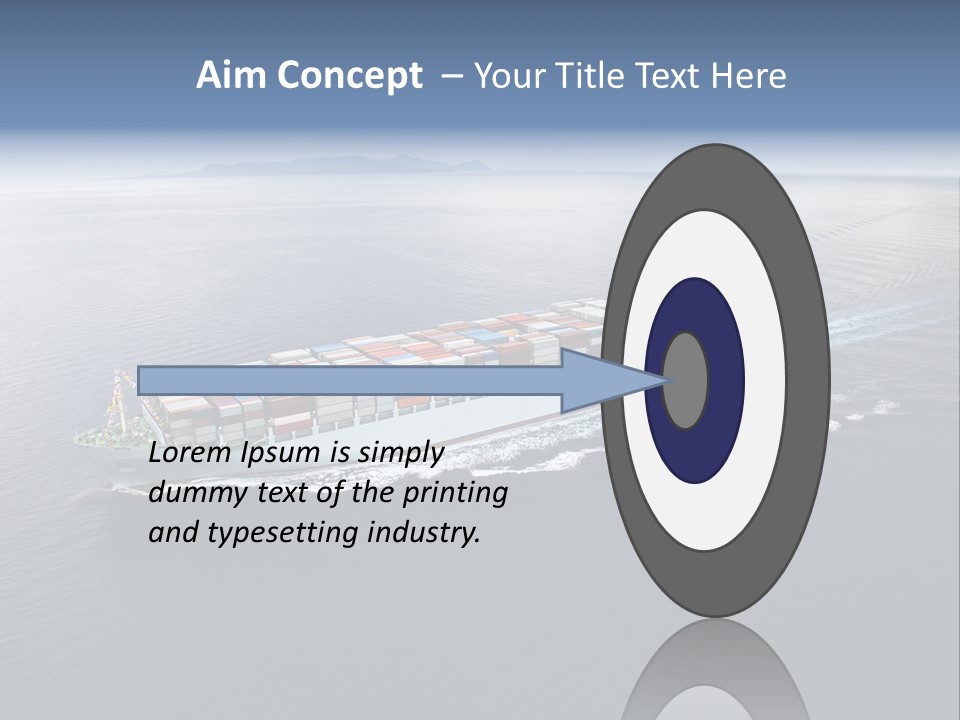 Equipment Front Cargo PowerPoint Template