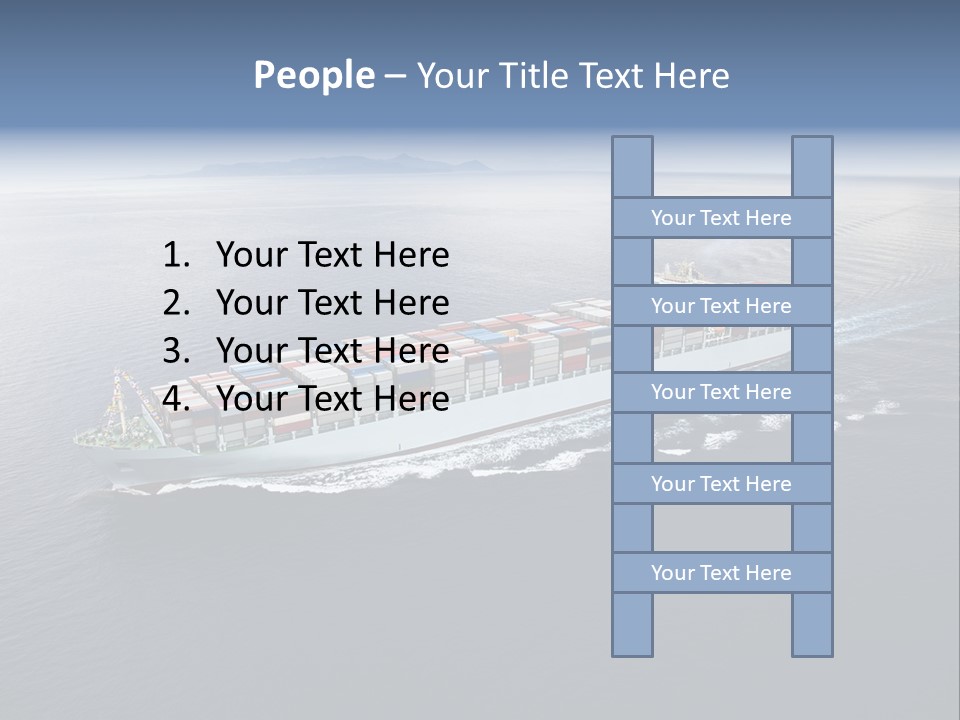Equipment Front Cargo PowerPoint Template