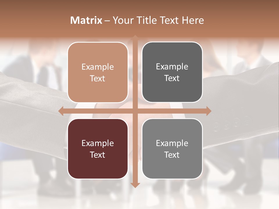 Partnership Unite Closeup PowerPoint Template