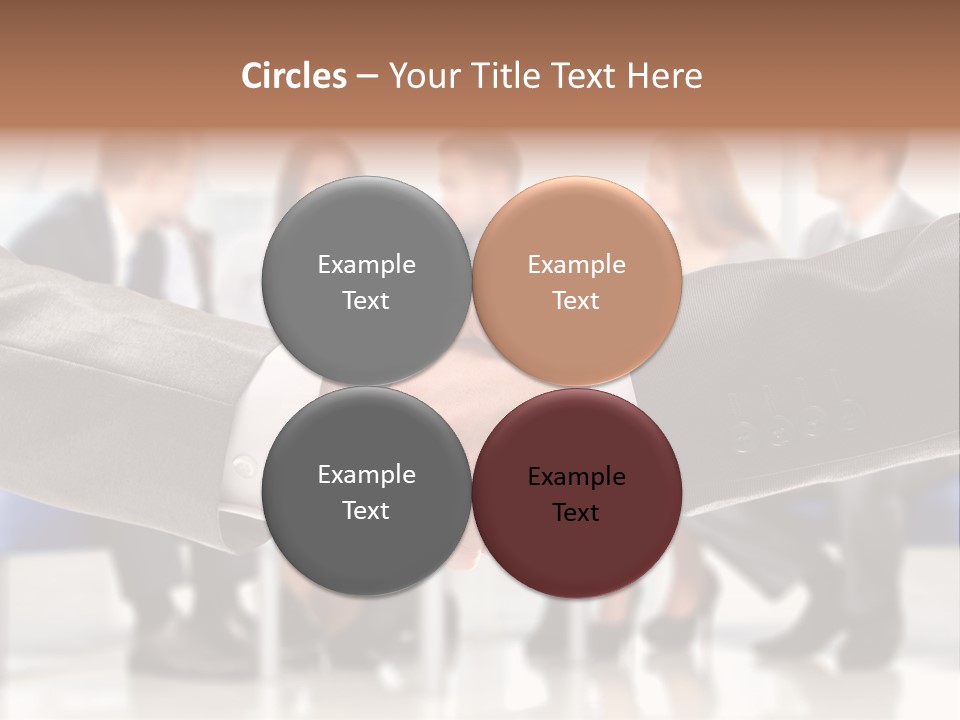 Partnership Unite Closeup PowerPoint Template