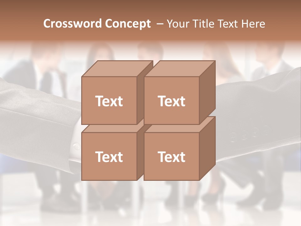 Partnership Unite Closeup PowerPoint Template