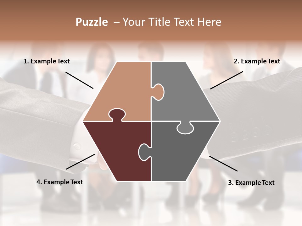 Partnership Unite Closeup PowerPoint Template