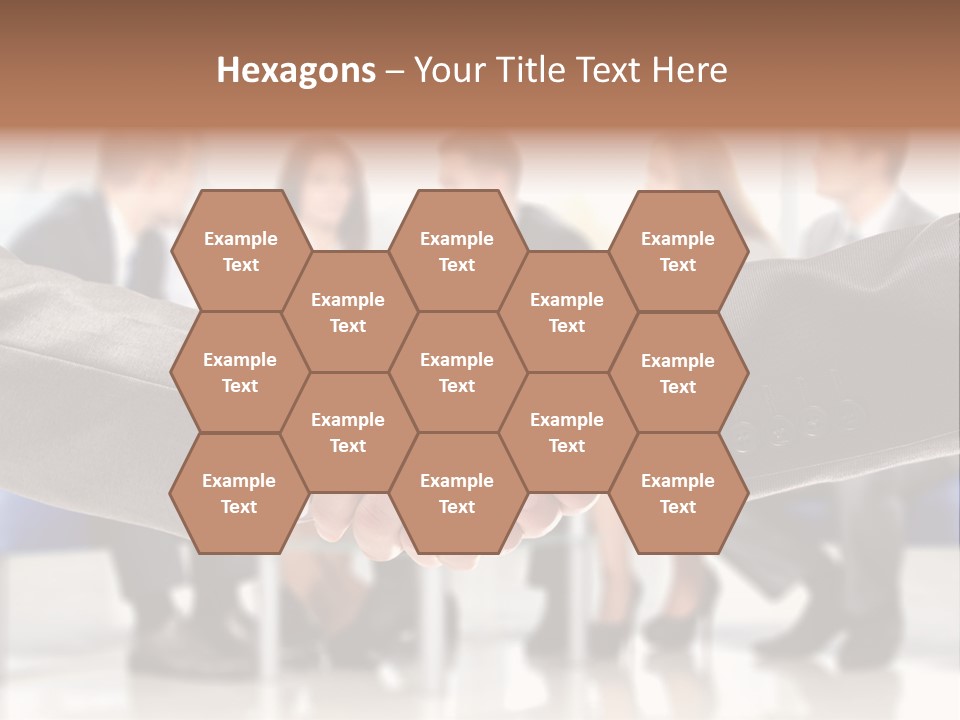 Partnership Unite Closeup PowerPoint Template