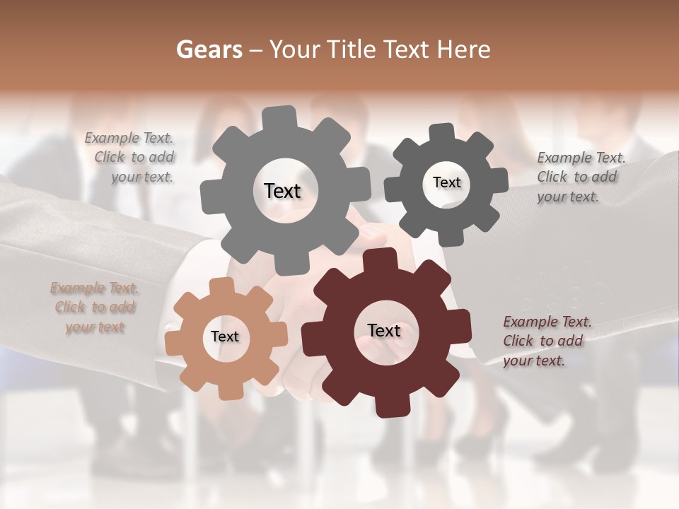 Partnership Unite Closeup PowerPoint Template