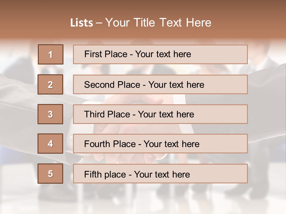 Partnership Unite Closeup PowerPoint Template