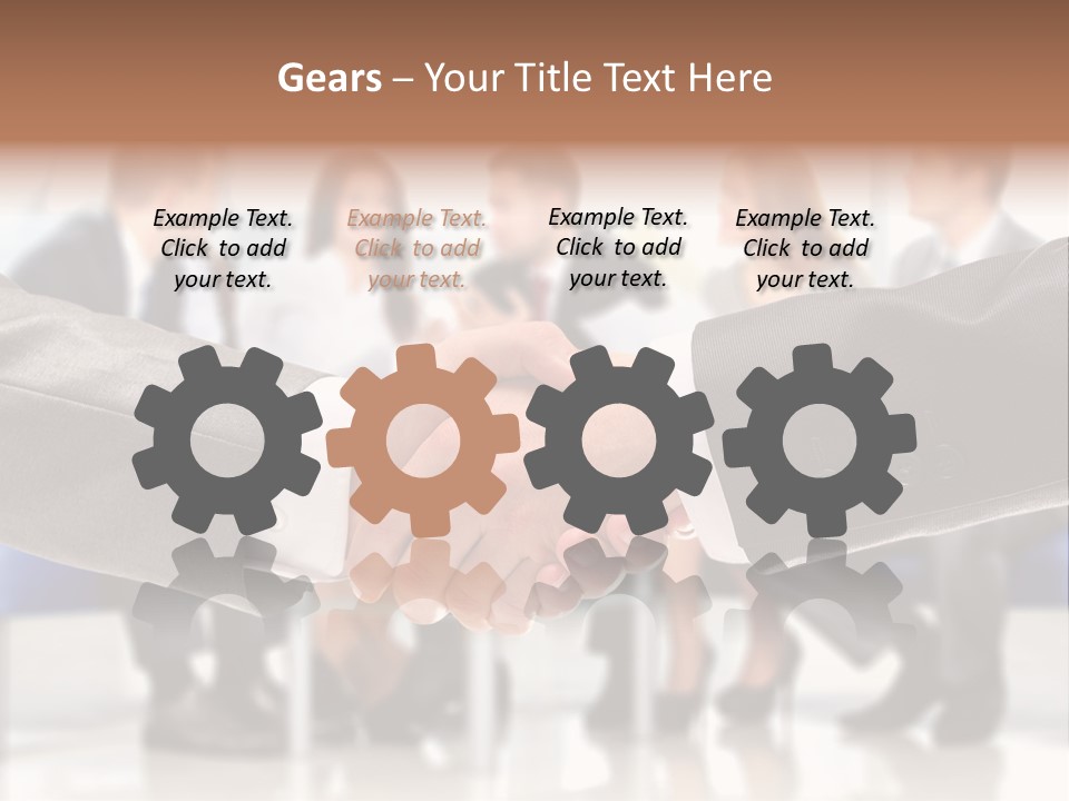 Partnership Unite Closeup PowerPoint Template
