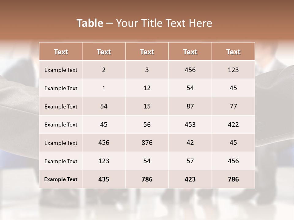 Partnership Unite Closeup PowerPoint Template