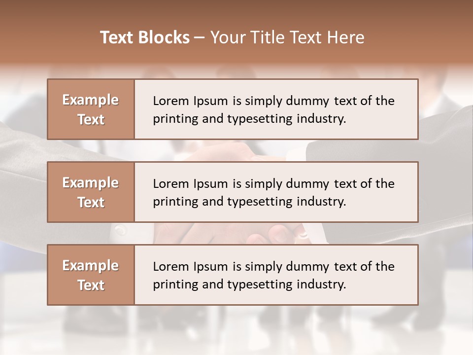 Partnership Unite Closeup PowerPoint Template