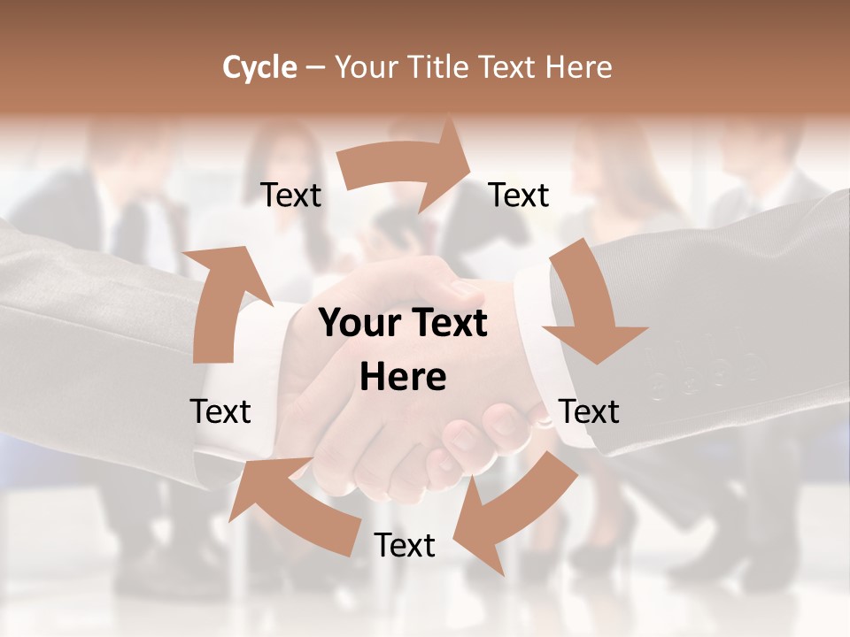 Partnership Unite Closeup PowerPoint Template