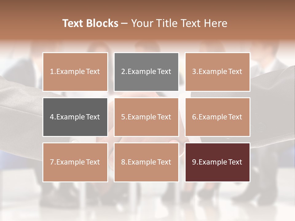 Partnership Unite Closeup PowerPoint Template