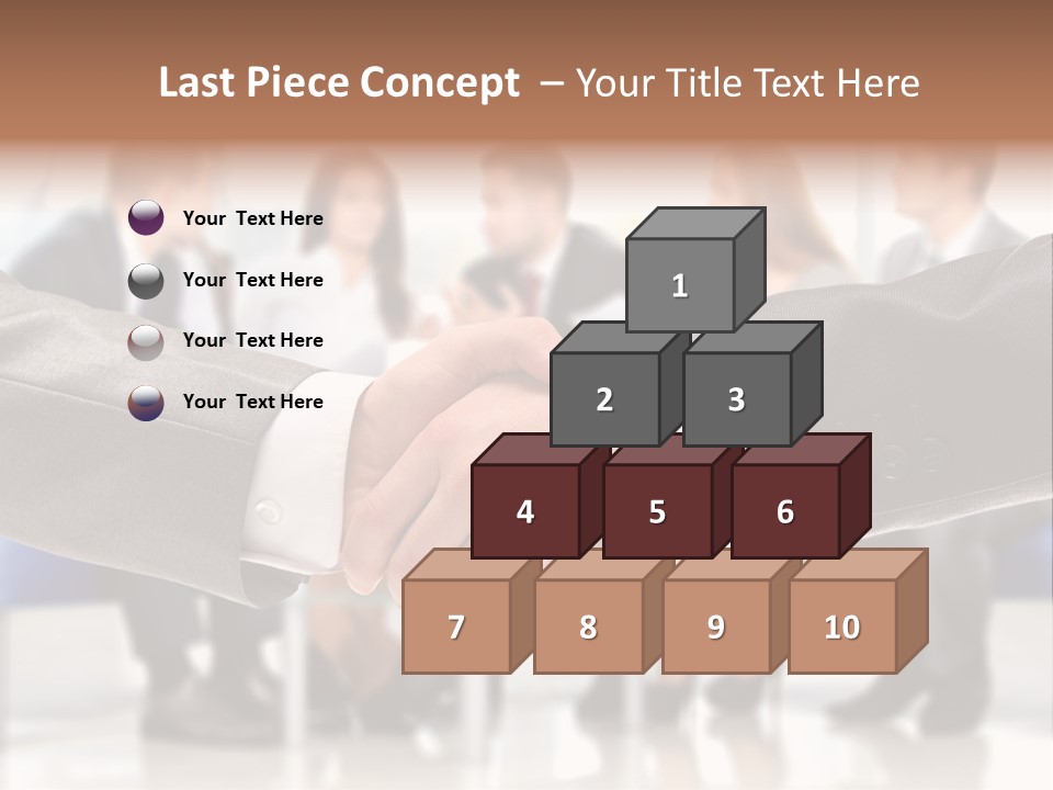 Partnership Unite Closeup PowerPoint Template