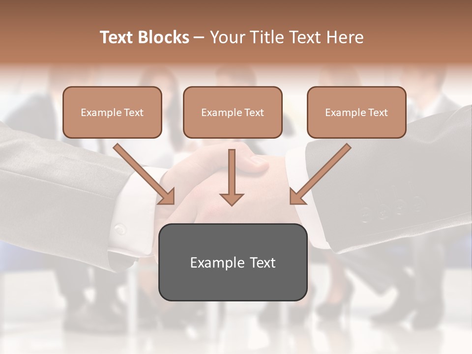 Partnership Unite Closeup PowerPoint Template