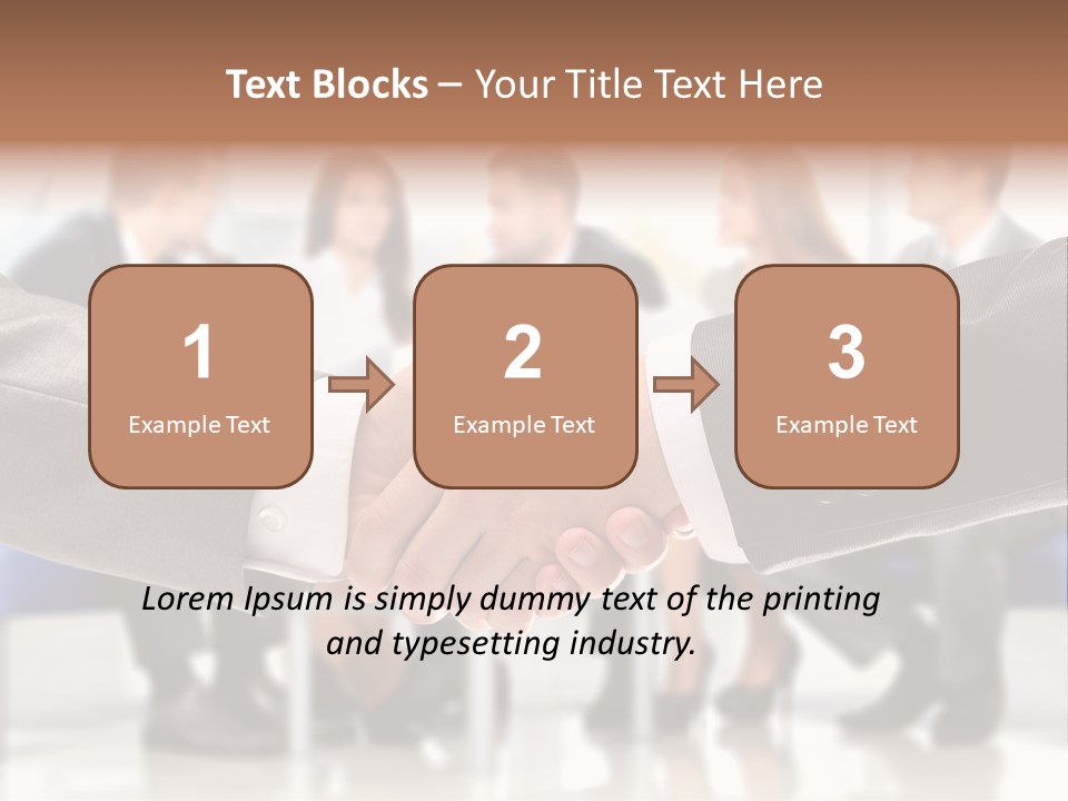 Partnership Unite Closeup PowerPoint Template