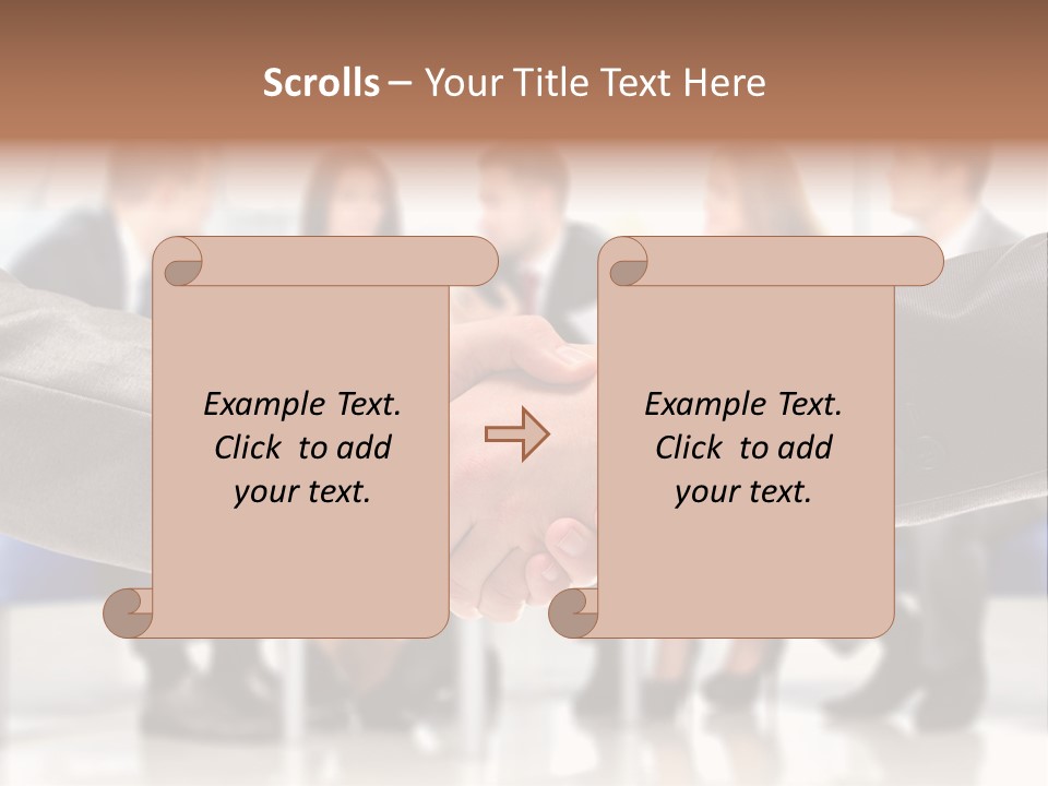 Partnership Unite Closeup PowerPoint Template