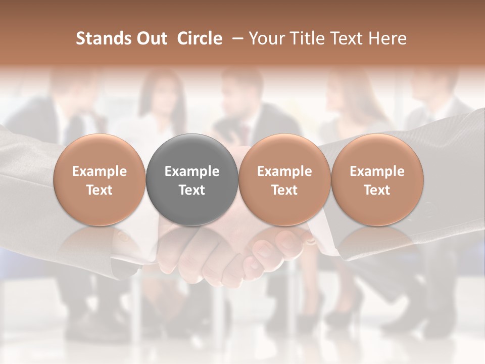 Partnership Unite Closeup PowerPoint Template