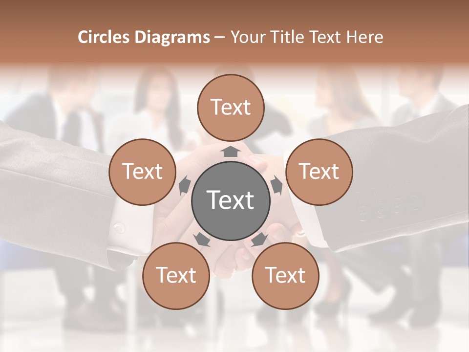 Partnership Unite Closeup PowerPoint Template