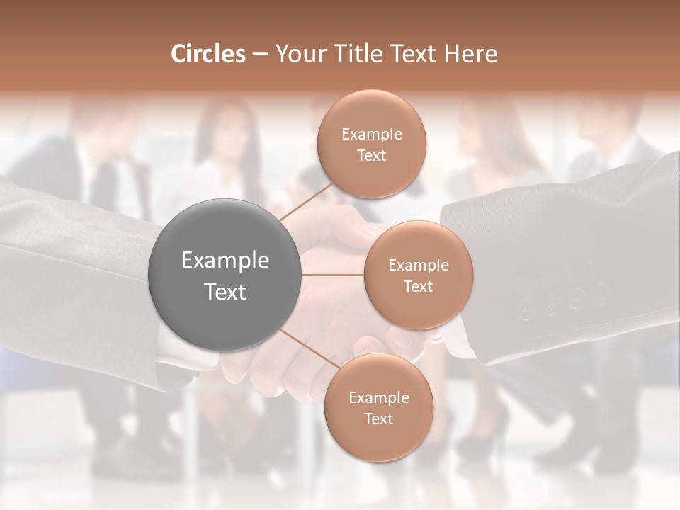 Partnership Unite Closeup PowerPoint Template