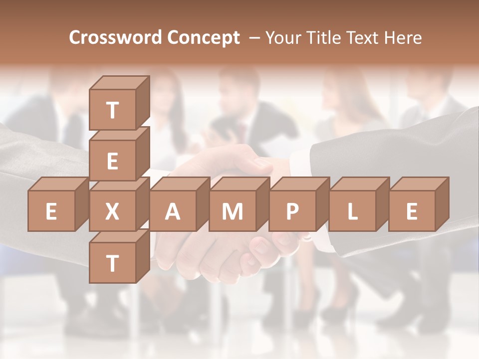 Partnership Unite Closeup PowerPoint Template