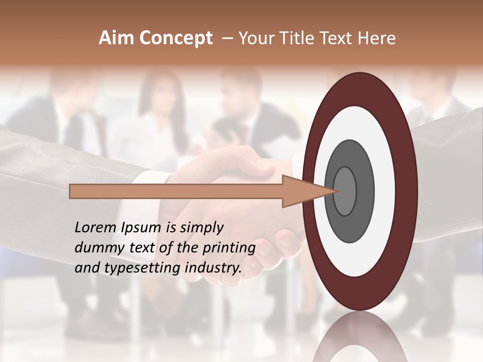 Partnership Unite Closeup PowerPoint Template