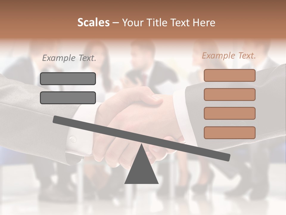 Partnership Unite Closeup PowerPoint Template