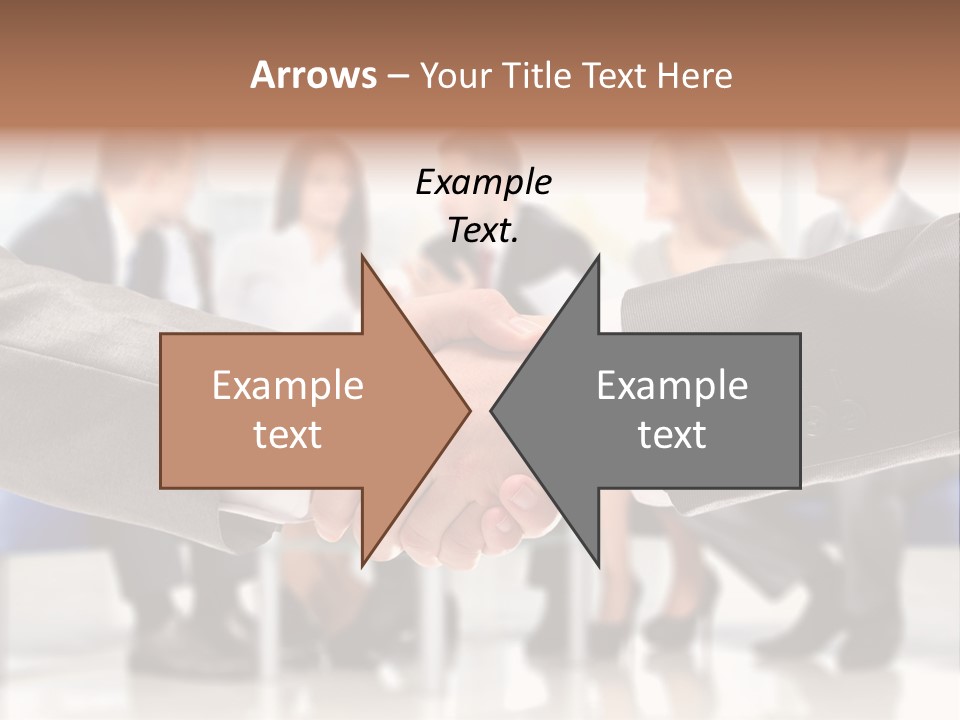 Partnership Unite Closeup PowerPoint Template