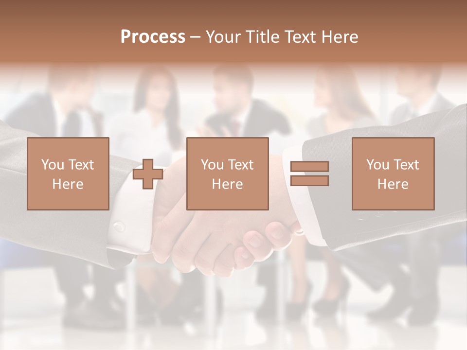 Partnership Unite Closeup PowerPoint Template