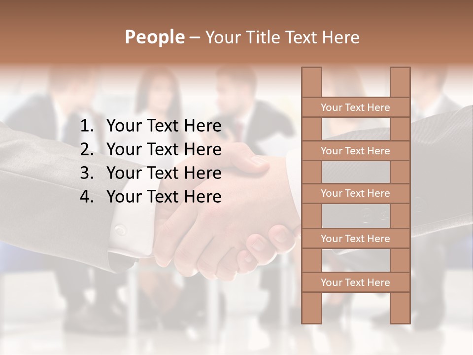 Partnership Unite Closeup PowerPoint Template