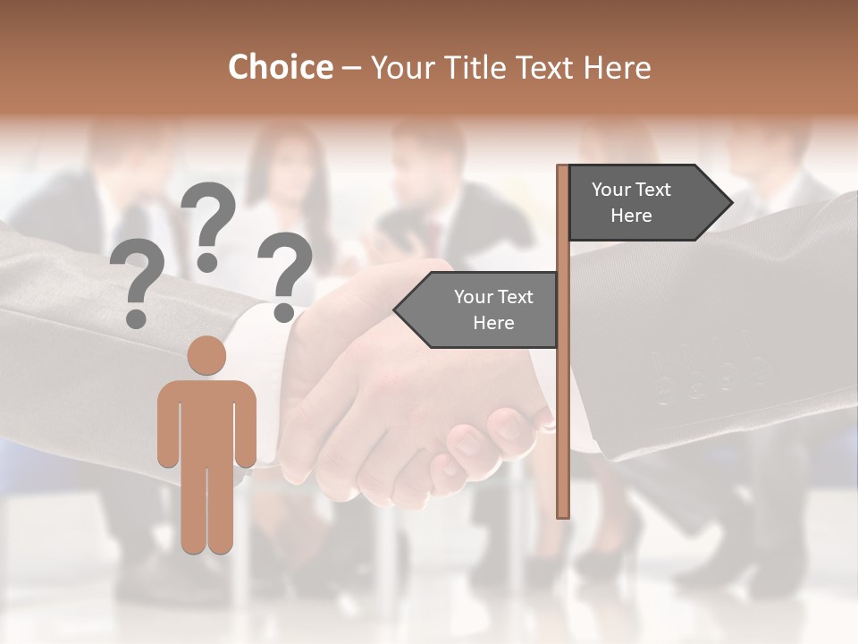 Partnership Unite Closeup PowerPoint Template