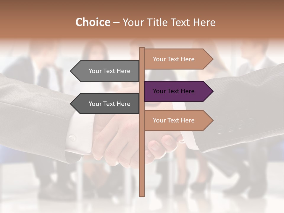 Partnership Unite Closeup PowerPoint Template