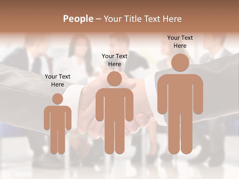 Partnership Unite Closeup PowerPoint Template