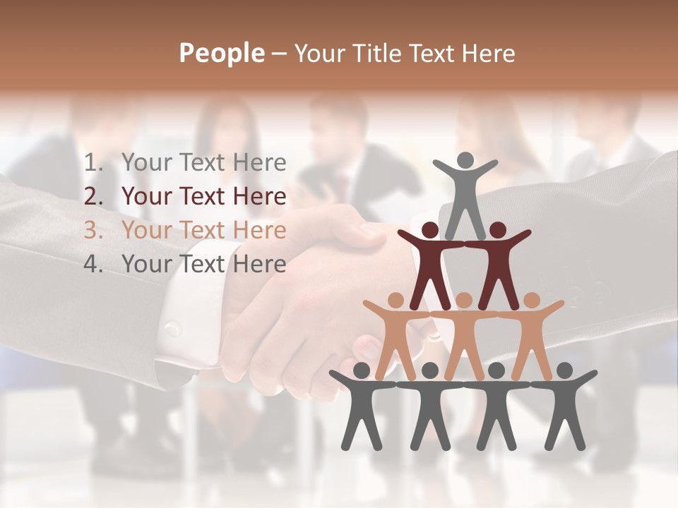 Partnership Unite Closeup PowerPoint Template