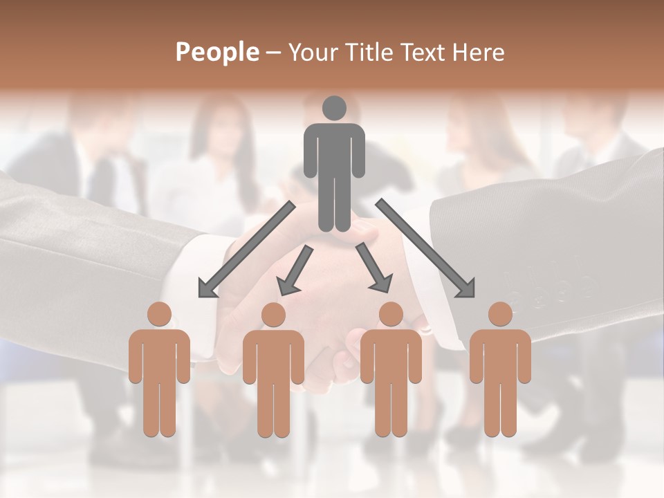 Partnership Unite Closeup PowerPoint Template